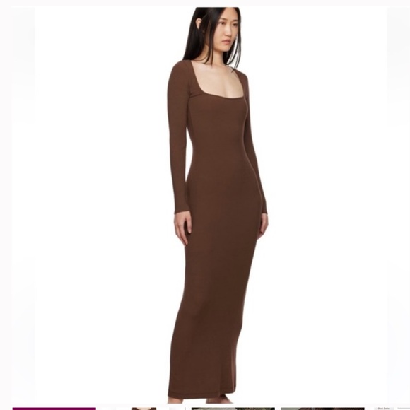 SKIMS Dresses & Skirts - ⭐️Skims Lounge Ribbed Maxi Dress⭐️